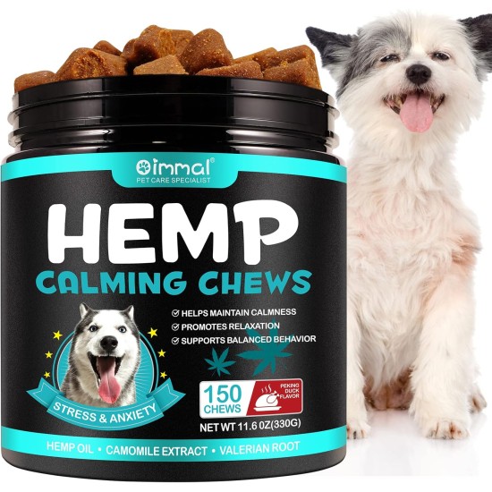 Calming Chew for Dogs (Salmon Aroma Pack of 110), Soothing Chews for Pets, ti Stress Snack for Your Dog, Promotes Relaxation, Reduce Stress, with Natural Ingredients Calming Chew for Dogs (Salmon Aroma Pack of 110), Soothing Chews for Pets, ti Stress Snack for Your Dog, Promotes Relaxation, Reduce Stress, with Natural Ingredients