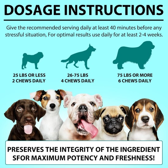 Calming Chew for Dogs (Salmon Aroma Pack of 110), Soothing Chews for Pets, ti Stress Snack for Your Dog, Promotes Relaxation, Reduce Stress, with Natural Ingredients Calming Chew for Dogs (Salmon Aroma Pack of 110), Soothing Chews for Pets, ti Stress Snack for Your Dog, Promotes Relaxation, Reduce Stress, with Natural Ingredients