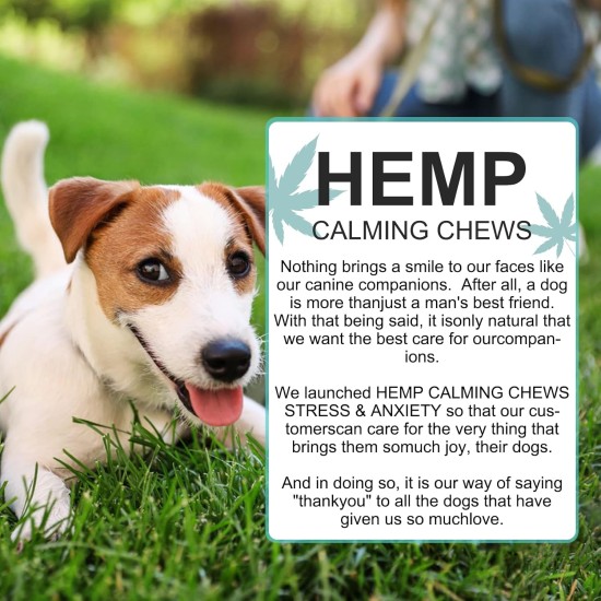 Calming Chew for Dogs (Salmon Aroma Pack of 110), Soothing Chews for Pets, ti Stress Snack for Your Dog, Promotes Relaxation, Reduce Stress, with Natural Ingredients Calming Chew for Dogs (Salmon Aroma Pack of 110), Soothing Chews for Pets, ti Stress Snack for Your Dog, Promotes Relaxation, Reduce Stress, with Natural Ingredients