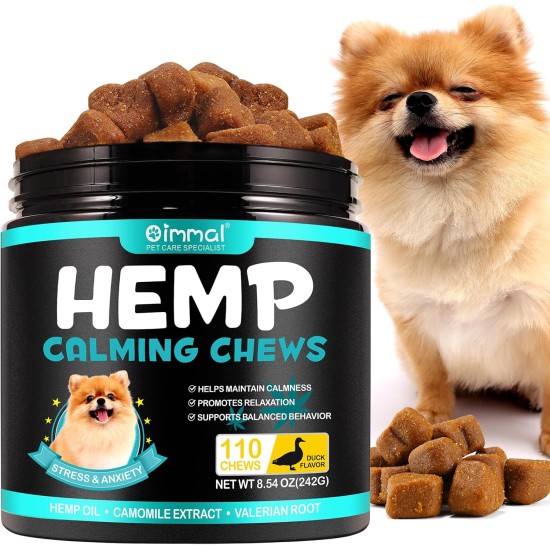 Calming Chew for Dogs (Salmon Aroma Pack of 110), Soothing Chews for Pets, ti Stress Snack for Your Dog, Promotes Relaxation, Reduce Stress, with Natural Ingredients Calming Chew for Dogs (Salmon Aroma Pack of 110), Soothing Chews for Pets, ti Stress Snack for Your Dog, Promotes Relaxation, Reduce Stress, with Natural Ingredients