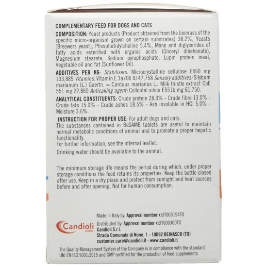 Candioli Cnpa2152 Pharmaceutical Supplement for Dogs and Cats - 100 g Candioli Cnpa2152 Pharmaceutical Supplement for Dogs and Cats - 100 g