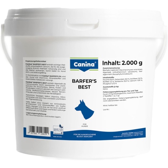 Canina Barfer's Best - Powder - 2kg Canina Barfer's Best - Powder - 2kg