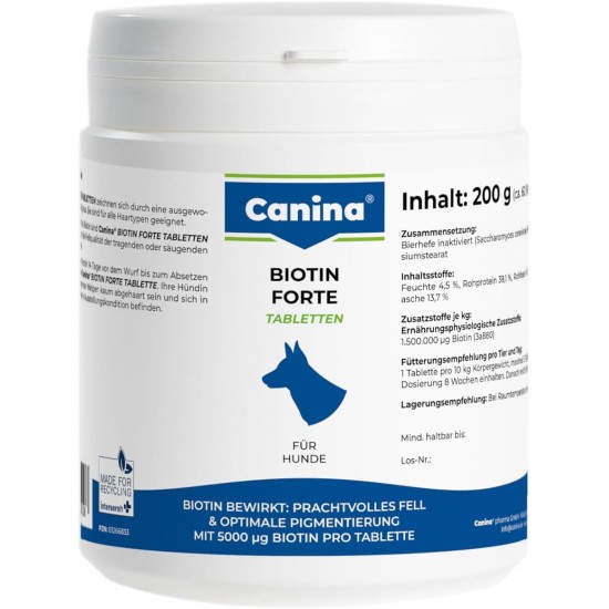 Canina Pharma Biotin Forte Tabletten 200 g Canina Pharma Biotin Forte Tabletten 200 g