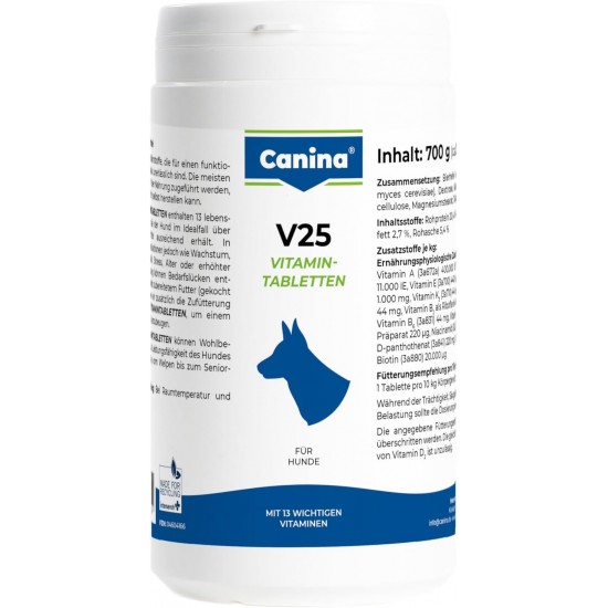 Canina Pharma V25 Vitamintabl. 700 g Canina Pharma V25 Vitamintabl. 700 g
