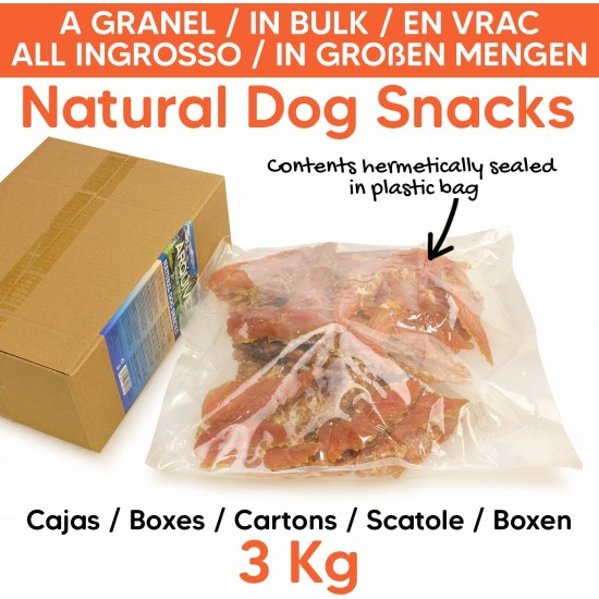 Chicken Fillet (Bulk Pack - 3kg) - Natural Snacks for Dogs Chicken Fillet (Bulk Pack - 3kg) - Natural Snacks for Dogs