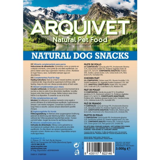 Chicken Fillet (Bulk Pack - 3kg) - Natural Snacks for Dogs Chicken Fillet (Bulk Pack - 3kg) - Natural Snacks for Dogs