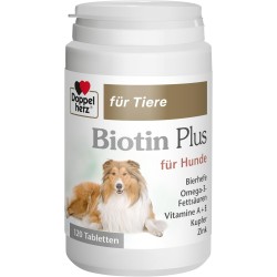 Doppelherz Biotin Plus for Animals for Dogs - For Dogs That Feel Good In Their Skin - Trace Elements and Vitamins - 120 Tablets Doppelherz Biotin Plus for Animals for Dogs - For Dogs That Feel Good In Their Skin - Trace Elements and Vitamins - 120 Tablets