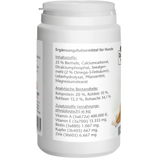 Doppelherz Biotin Plus for Animals for Dogs - For Dogs That Feel Good In Their Skin - Trace Elements and Vitamins - 120 Tablets Doppelherz Biotin Plus for Animals for Dogs - For Dogs That Feel Good In Their Skin - Trace Elements and Vitamins - 120 Tablets