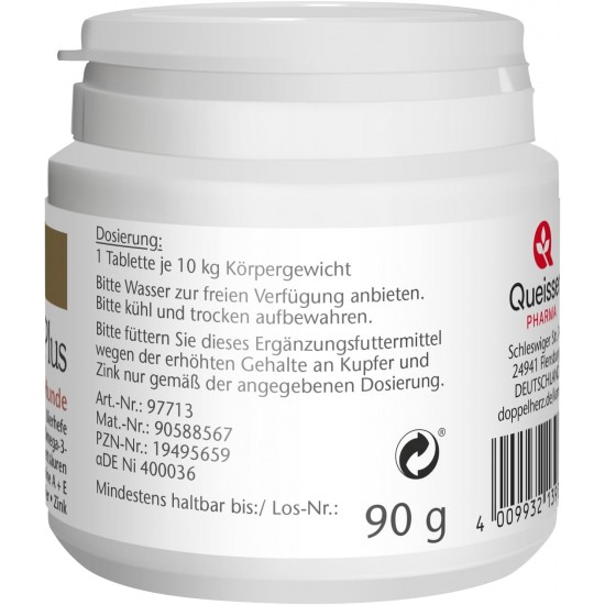 Doppelherz Biotin Plus for Animals for Dogs - For Dogs That Feel Good In Their Skin - Trace Elements and Vitamins - 120 Tablets Doppelherz Biotin Plus for Animals for Dogs - For Dogs That Feel Good In Their Skin - Trace Elements and Vitamins - 120 Tablets