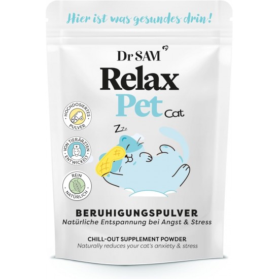 Dr. SAM Premium Anti-Stress Powder for Dogs – RelaxPet as a Natural Soothing Agent for Relaxation from Anxiety and Stress – Peace When Travelling and Special Occasions – High Dose – 45 g Dr. SAM Premium Anti-Stress Powder for Dogs – RelaxPet as a Natural Soothing Agent for Relaxation from Anxiety and Stress – Peace When Travelling and Special Occasions – High Dose – 45 g