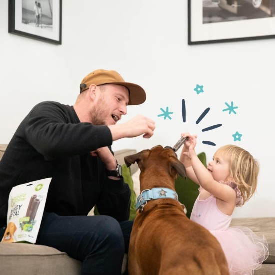 Edgard & Cooper Treats Dental Stick, Big - Strawberry and Mint - (8 x 7 Stick Pack), Natural Dog Chew Sticks, Dental Hygiene, 1 Per Day, Low Calorie, Long Chew, Fresh Breath Edgard & Cooper Treats Dental Stick, Big - Strawberry and Mint - (8 x 7 Stick Pack), Natural Dog Chew Sticks, Dental Hygiene, 1 Per Day, Low Calorie, Long Chew, Fresh Breath