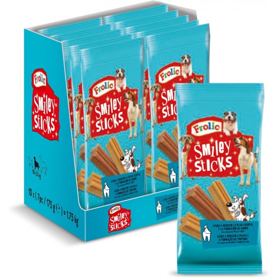 Frolic Smiley Toothpicks for Dogs 10 Bags x 175g Frolic Smiley Toothpicks for Dogs 10 Bags x 175g
