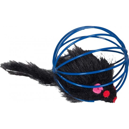 Karlie Mesh Ball with Plush Mouse Diameter 5 cm Assorted Colours Karlie Mesh Ball with Plush Mouse Diameter 5 cm Assorted Colours
