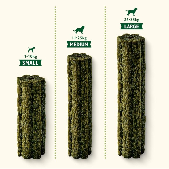 Lily's Kitchen Woofbrush Natural Treats for Adult Dogs Dental Care Chew Snack - Medium Dog (1 Pack of 7 Chews - 28 g) Lily's Kitchen Woofbrush Natural Treats for Adult Dogs Dental Care Chew Snack - Medium Dog (1 Pack of 7 Chews - 28 g)