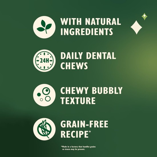 Lily's Kitchen Woofbrush Natural Treats for Adult Dogs Dental Care Chew Snack - Medium Dog (1 Pack of 7 Chews - 28 g) Lily's Kitchen Woofbrush Natural Treats for Adult Dogs Dental Care Chew Snack - Medium Dog (1 Pack of 7 Chews - 28 g)