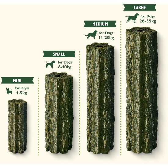 Lily's Kitchen Woofbrush Natural Treats for Adult Dogs Dental Care Chew Snack - Medium Dog (1 Pack of 7 Chews - 28 g) Lily's Kitchen Woofbrush Natural Treats for Adult Dogs Dental Care Chew Snack - Medium Dog (1 Pack of 7 Chews - 28 g)