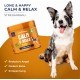 Long & Happy Calm and Relax - Calming Agent for Dogs - Dog Treats Relief from Stress and Restlessness in Dogs - Dog Biscuits with Valerian, Melissa, Ashwagandha, Flax Seeds - 180 g - Pack of 60