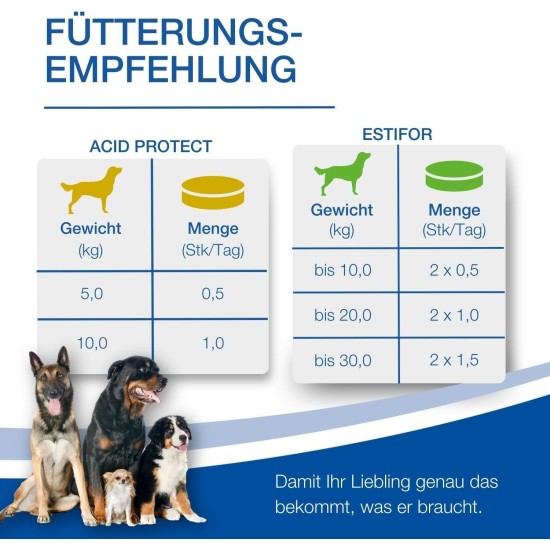NutriLabs Acid Protect® Chewable Tablets for Dogs Pack of 100 - Gastric Herb Tablets with Montmorillonite, Psyllium, Marshmallow, Zinc, etc. - Health Products for Dogs - Food Supplement Dog NutriLabs Acid Protect® Chewable Tablets for Dogs Pack of 100 - Gastric Herb Tablets with Montmorillonite, Psyllium, Marshmallow, Zinc, etc. - Health Products for Dogs - Food Supplement Dog