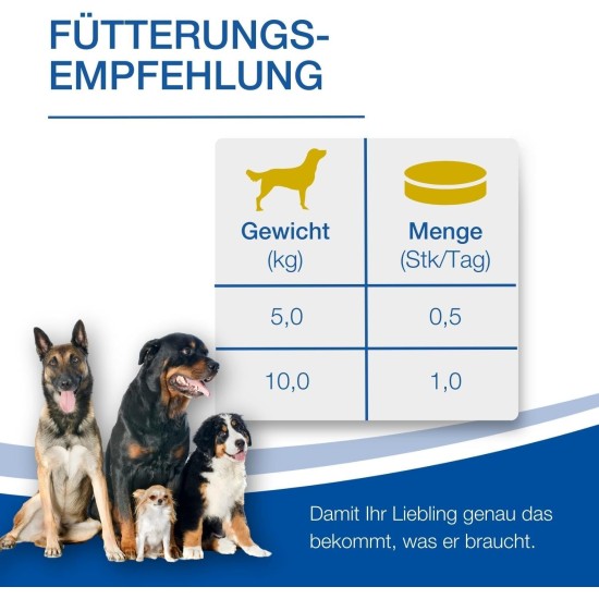 NutriLabs Acid Protect® Chewable Tablets for Dogs Pack of 100 - Gastric Herb Tablets with Montmorillonite, Psyllium, Marshmallow, Zinc, etc. - Health Products for Dogs - Food Supplement Dog NutriLabs Acid Protect® Chewable Tablets for Dogs Pack of 100 - Gastric Herb Tablets with Montmorillonite, Psyllium, Marshmallow, Zinc, etc. - Health Products for Dogs - Food Supplement Dog