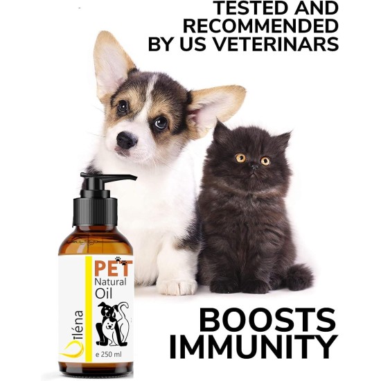 Oïléna - Organic 6-in-1 Pet Oil | Rich in Omega 3, 6, 9 and Vitamin E | Supports Immune System and Energy | For Healthy Skin and Coat | Ideal for Dogs and Cats of All Ages 2000ml Oïléna - Organic 6-in-1 Pet Oil | Rich in Omega 3, 6, 9 and Vitamin E | Supports Immune System and Energy | For Healthy Skin and Coat | Ideal for Dogs and Cats of All Ages 2000ml