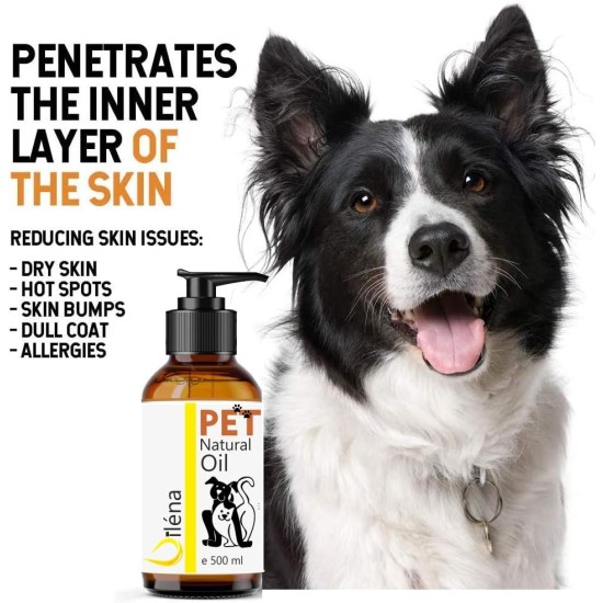 Oïléna - Organic 6-in-1 Pet Oil | Rich in Omega 3, 6, 9 and Vitamin E | Supports Immune System and Energy | For Healthy Skin and Coat | Ideal for Dogs and Cats of All Ages 2000ml Oïléna - Organic 6-in-1 Pet Oil | Rich in Omega 3, 6, 9 and Vitamin E | Supports Immune System and Energy | For Healthy Skin and Coat | Ideal for Dogs and Cats of All Ages 2000ml