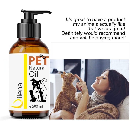Oïléna - Organic 6-in-1 Pet Oil | Rich in Omega 3, 6, 9 and Vitamin E | Supports Immune System and Energy | For Healthy Skin and Coat | Ideal for Dogs and Cats of All Ages 2000ml Oïléna - Organic 6-in-1 Pet Oil | Rich in Omega 3, 6, 9 and Vitamin E | Supports Immune System and Energy | For Healthy Skin and Coat | Ideal for Dogs and Cats of All Ages 2000ml
