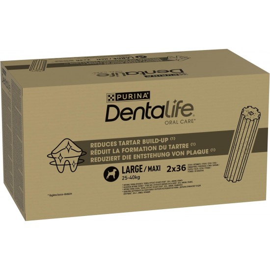 PURINA Dentalife Multipack Dog Dental Care Snacks Reduces Tartar Formation Maxi 72 Pieces PURINA Dentalife Multipack Dog Dental Care Snacks Reduces Tartar Formation Maxi 72 Pieces