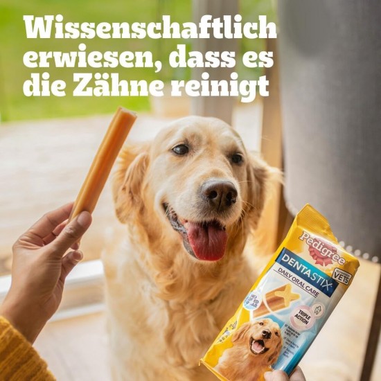 Pedigree DentaStix Daily Oral Care Dental Treat for Medium Dogs - Chicken & Beef Flavoured Dog Treats for Every Day - 1 x 56 Pieces Pedigree DentaStix Daily Oral Care Dental Treat for Medium Dogs - Chicken & Beef Flavoured Dog Treats for Every Day - 1 x 56 Pieces