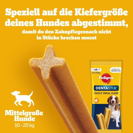 Pedigree DentaStix Daily Oral Care dental care snack for large dogs - dog treats with chicken & beef flavor for every day - 1 x 112 pieces (packaging may vary) Pedigree DentaStix Daily Oral Care dental care snack for large dogs - dog treats with chicken & beef flavor for every day - 1 x 112 pieces (packaging may vary)