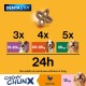 Pedigree Dentastix Chewy Chunx Beef Tooth Snack for Small Dogs, 5 Bags of 68g Pedigree Dentastix Chewy Chunx Beef Tooth Snack for Small Dogs, 5 Bags of 68g