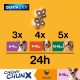 Pedigree Dentastix Chewy Chunx Beef Tooth Snack for Small Dogs, 5 Bags of 68g Pedigree Dentastix Chewy Chunx Beef Tooth Snack for Small Dogs, 5 Bags of 68g