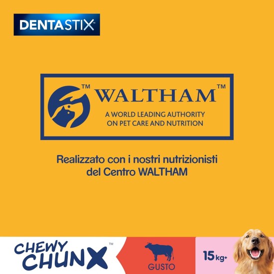 Pedigree Dentastix Chewy Chunx Beef Tooth Snack for Small Dogs, 5 Bags of 68g Pedigree Dentastix Chewy Chunx Beef Tooth Snack for Small Dogs, 5 Bags of 68g