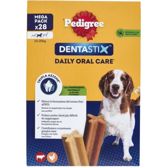 Pedigree Dentastix Daily Oral Care for Caner Size Medium Big Pack with 28 Stix Pedigree Dentastix Daily Oral Care for Caner Size Medium Big Pack with 28 Stix