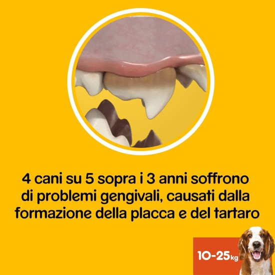 Pedigree Dentastix Fresh 112 Snacks for Oral Hygiene (Medium Dog 10-25kg) 180g 28 Pieces - 4 Packs of 28 (Total 112 Pieces) Pedigree Dentastix Fresh 112 Snacks for Oral Hygiene (Medium Dog 10-25kg) 180g 28 Pieces - 4 Packs of 28 (Total 112 Pieces)