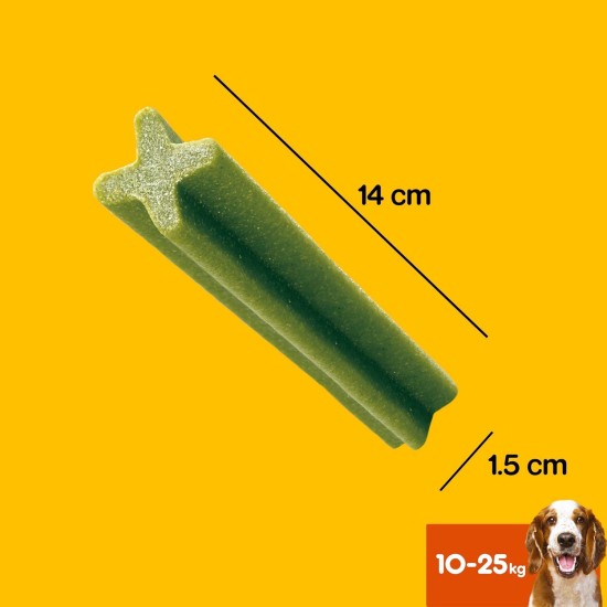Pedigree Dentastix Fresh 112 Snacks for Oral Hygiene (Medium Dog 10-25kg) 180g 28 Pieces - 4 Packs of 28 (Total 112 Pieces) Pedigree Dentastix Fresh 112 Snacks for Oral Hygiene (Medium Dog 10-25kg) 180g 28 Pieces - 4 Packs of 28 (Total 112 Pieces)