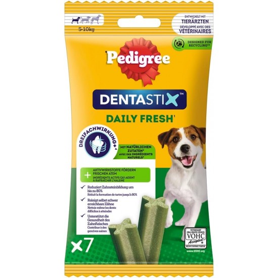 Pedigree Dog Snacks Dog Treats Dentastix Daily Fresh Dental Care, 4 x (4 x 7 Sticks / 110 g), 1.76 kg Pedigree Dog Snacks Dog Treats Dentastix Daily Fresh Dental Care, 4 x (4 x 7 Sticks / 110 g), 1.76 kg