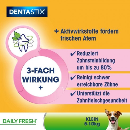 Pedigree Dog Snacks Dog Treats Dentastix Daily Fresh Dental Care, 4 x (4 x 7 Sticks / 110 g), 1.76 kg Pedigree Dog Snacks Dog Treats Dentastix Daily Fresh Dental Care, 4 x (4 x 7 Sticks / 110 g), 1.76 kg