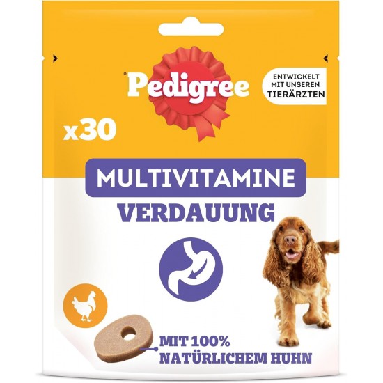 Pedigree Multivitamins Immune System Dog Treats, 30 Soft Dog Treats, 6 x 180 g, Supplements to Support the Immune System, Easy Feeding Pedigree Multivitamins Immune System Dog Treats, 30 Soft Dog Treats, 6 x 180 g, Supplements to Support the Immune System, Easy Feeding