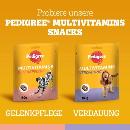 Pedigree Multivitamins Immune System Dog Treats, 30 Soft Dog Treats, 6 x 180 g, Supplements to Support the Immune System, Easy Feeding Pedigree Multivitamins Immune System Dog Treats, 30 Soft Dog Treats, 6 x 180 g, Supplements to Support the Immune System, Easy Feeding
