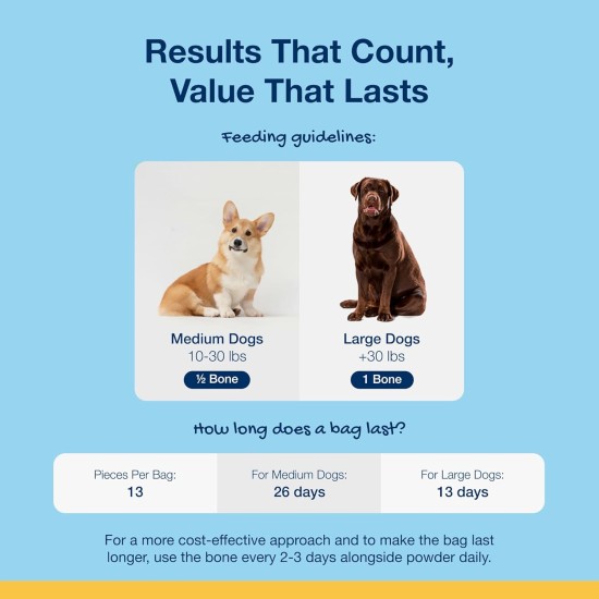 ProDen PlaqueOff 13 Dental Bones for Medium and Large Dogs - Removes Tartar, Improves Overall Oral Health (13, Chicken) ProDen PlaqueOff 13 Dental Bones for Medium and Large Dogs - Removes Tartar, Improves Overall Oral Health (13, Chicken)