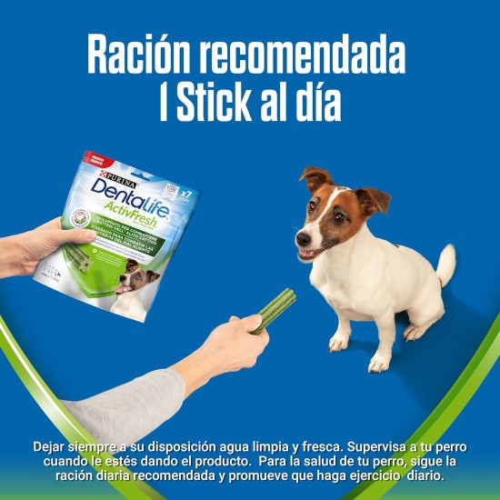 Purina Dentalife Activfresh Small, Bad Breath Treats for Small Dogs, Mini, 6 Bags of 7 Sticks, 6 Pieces (6 x 115 g) Purina Dentalife Activfresh Small, Bad Breath Treats for Small Dogs, Mini, 6 Bags of 7 Sticks, 6 Pieces (6 x 115 g)