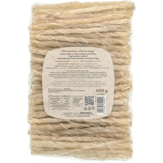 Record 100 Sticks for Medium Dogs Cowhide Leather Dog Chew Toys Pack of 100 Shrunk Plastic Length 13cm and 6g Weight Medium Dogs Record 100 Sticks for Medium Dogs Cowhide Leather Dog Chew Toys Pack of 100 Shrunk Plastic Length 13cm and 6g Weight Medium Dogs