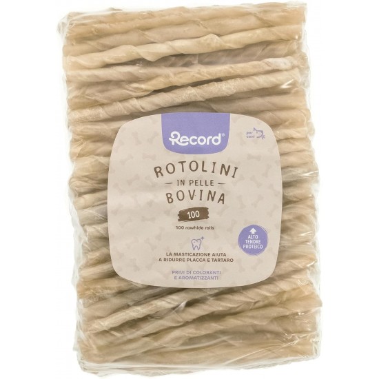 Record 100 Sticks for Medium Dogs Cowhide Leather Dog Chew Toys Pack of 100 Shrunk Plastic Length 13cm and 6g Weight Medium Dogs Record 100 Sticks for Medium Dogs Cowhide Leather Dog Chew Toys Pack of 100 Shrunk Plastic Length 13cm and 6g Weight Medium Dogs