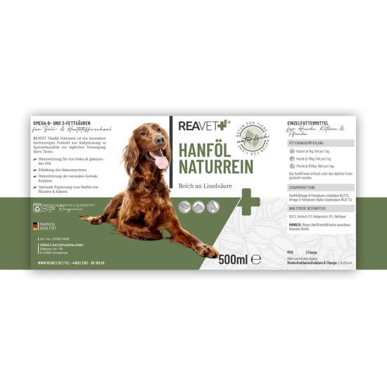 Resting Formula for Dogs - Soothing with Valerian, Melissa & Organic Hemp Seeds I Relaxed & Balanced Dog Life I Rest, Overirritation, Nervousness, New Year's Eve & Travel Resting Formula for Dogs - Soothing with Valerian, Melissa & Organic Hemp Seeds I Relaxed & Balanced Dog Life I Rest, Overirritation, Nervousness, New Year's Eve & Travel