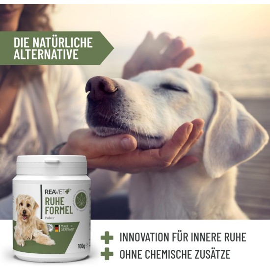 Resting Formula for Dogs - Soothing with Valerian, Melissa & Organic Hemp Seeds I Relaxed & Balanced Dog Life I Rest, Overirritation, Nervousness, New Year's Eve & Travel Resting Formula for Dogs - Soothing with Valerian, Melissa & Organic Hemp Seeds I Relaxed & Balanced Dog Life I Rest, Overirritation, Nervousness, New Year's Eve & Travel