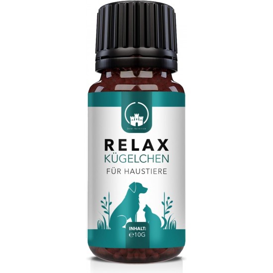 Saint Nutrition Relax Balls for Pets - Natural Food Additive for Stress & Restlessness - Supports Relaxation during Travel, New Year's Eve & Everyday Life - For Small, Medium & Large Dogs - 10 g Saint Nutrition Relax Balls for Pets - Natural Food Additive for Stress & Restlessness - Supports Relaxation during Travel, New Year's Eve & Everyday Life - For Small, Medium & Large Dogs - 10 g