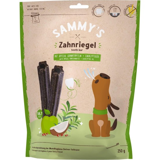 Sammy's Timing Latch | Delicious Scented Chew Bar for Dogs | To Support Oral Hygiene | Grain Free | Natural | Low Fat | 6 x 250 g Sammy's Timing Latch | Delicious Scented Chew Bar for Dogs | To Support Oral Hygiene | Grain Free | Natural | Low Fat | 6 x 250 g