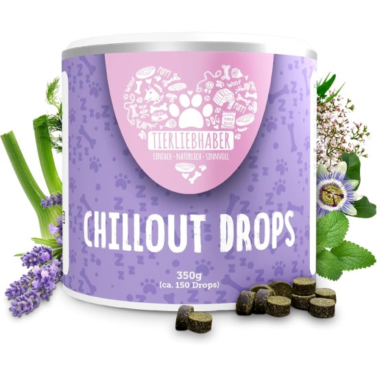 TIERLIEBHABER Calming Agent for Dogs to Soothe Anxiety & Stress - 100% Natural Chillout Drops - Anti-Stress Treats with Valerian Root & St. John's Wort for Soothing Relaxation TIERLIEBHABER Calming Agent for Dogs to Soothe Anxiety & Stress - 100% Natural Chillout Drops - Anti-Stress Treats with Valerian Root & St. John's Wort for Soothing Relaxation
