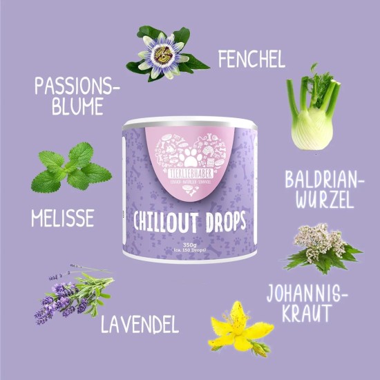 TIERLIEBHABER Calming Agent for Dogs to Soothe Anxiety & Stress - 100% Natural Chillout Drops - Anti-Stress Treats with Valerian Root & St. John's Wort for Soothing Relaxation TIERLIEBHABER Calming Agent for Dogs to Soothe Anxiety & Stress - 100% Natural Chillout Drops - Anti-Stress Treats with Valerian Root & St. John's Wort for Soothing Relaxation