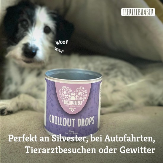 TIERLIEBHABER Calming Agent for Dogs to Soothe Anxiety & Stress - 100% Natural Chillout Drops - Anti-Stress Treats with Valerian Root & St. John's Wort for Soothing Relaxation TIERLIEBHABER Calming Agent for Dogs to Soothe Anxiety & Stress - 100% Natural Chillout Drops - Anti-Stress Treats with Valerian Root & St. John's Wort for Soothing Relaxation
